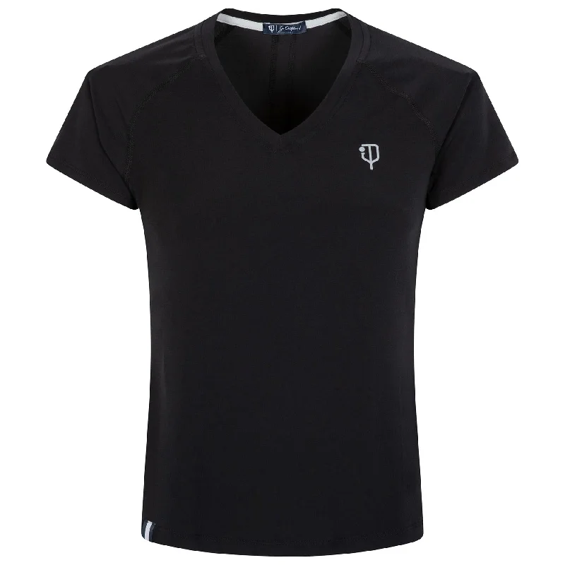 Crew Neck T Shirts-Womens 5.0 Tee Pure Black - 2024