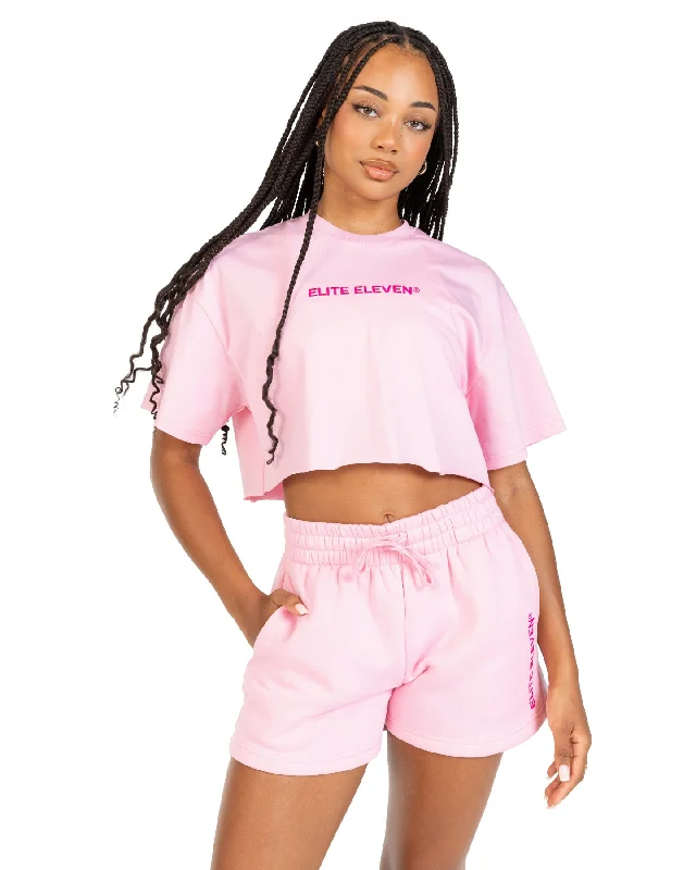 Bangkok T Shirts-Women's Cropped Registered Tee - Pink