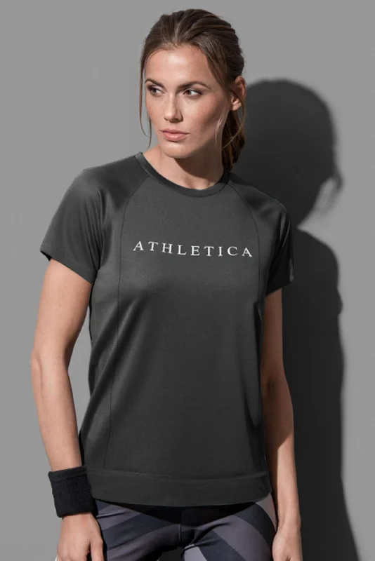 Petite T Shirts-Polo Athletica Women's Raglan Sleeve Activewear Tee Shirt