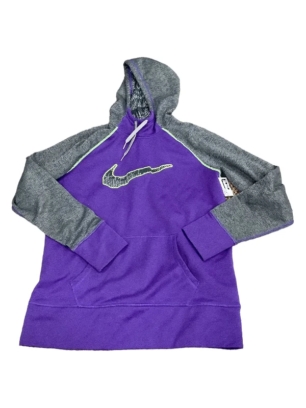 Sweatshirt with Bold Graphics-Women's Cap Sleeve Sweatshirts-Athletic Sweatshirt Hoodie By Nike Apparel  Size: Xl