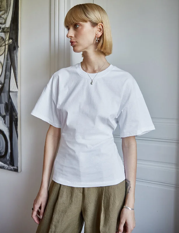 Logo T Shirts-Petra Cinched Waist Tee -BESTSELLER