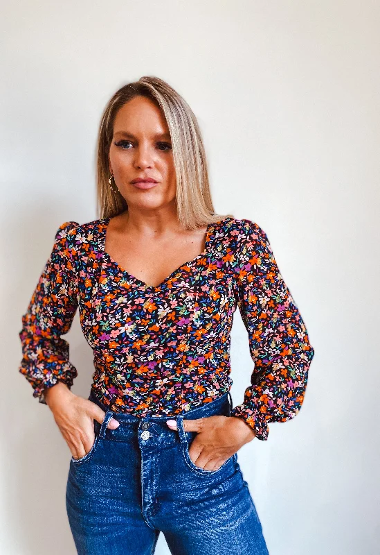 Classy Blouses & Shirts with decorative cuffs-Lover Era Floral Blouse