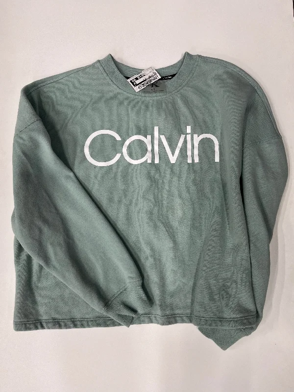 Lightweight Sweatshirt for Spring-Women's Art Print Sweatshirts-Sweatshirt Crewneck By Calvin Klein  Size: S