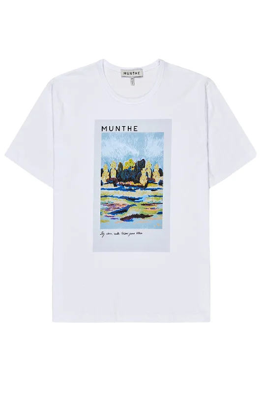 Beer Tasting T Shirts-Munthe Silane Tee - White