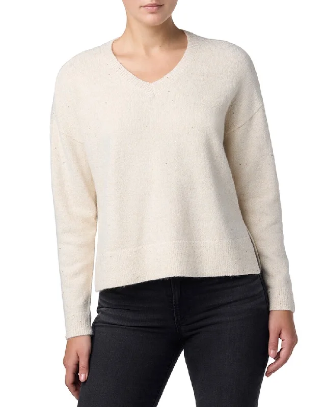 Casual Pullover Sweater for Women-Women's Pajama Pullovers-JOE'S Jeans V-Neck Lurex Sweater