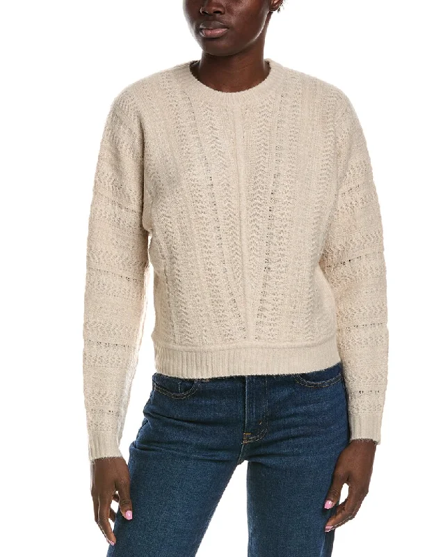 Merino Wool Pullover Sweater-Women's Low-Waisted Pencil Pullovers-Splendid Delaney Crew Sweater