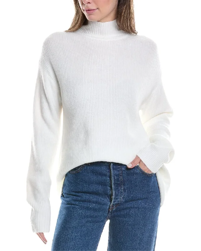 Pullover Sweater for Stylish Winter Look-Women's High-Low Pullovers-Michael Stars Zion Mock Sweater