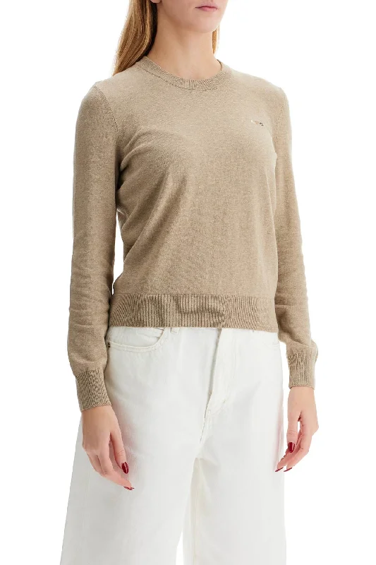 Soft Wool Pullover Sweater-Women's Low-Waisted Pencil Pullovers-A.p.c. Cotton Therese Pullover