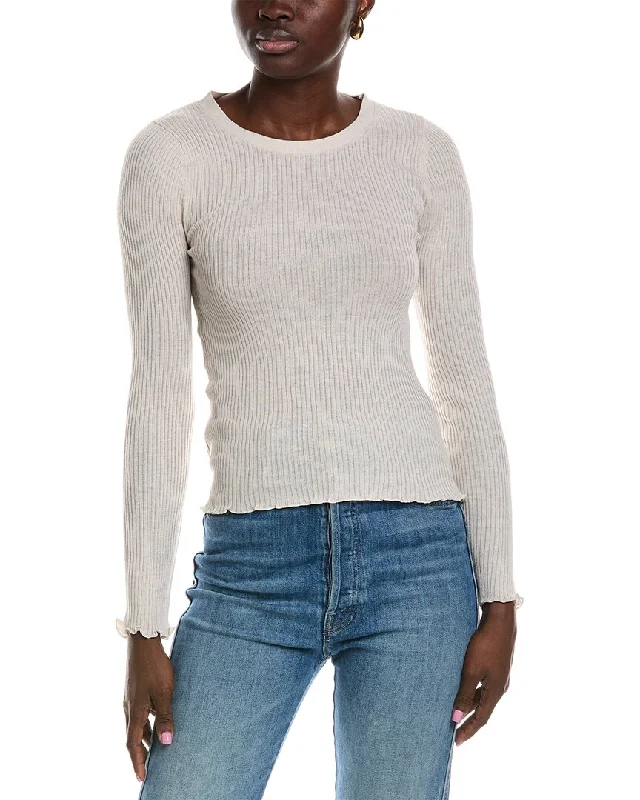 Eco-friendly Pullover Sweater-Women's Low-Waisted Floral Pullovers-Splendid Joey Sweater