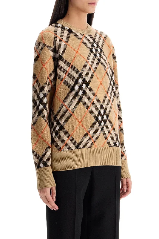 Cozy Cashmere Pullover Sweater-Women's Low-Waisted Floral Pullovers-Burberry Ered Wool Pullover Sweater