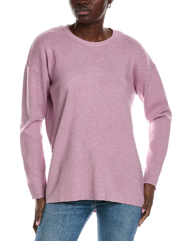 Pullover Sweater for Business Casual Look-Women's Textured Pencil Pullovers-Splendid Silva Crew Neck Sweater