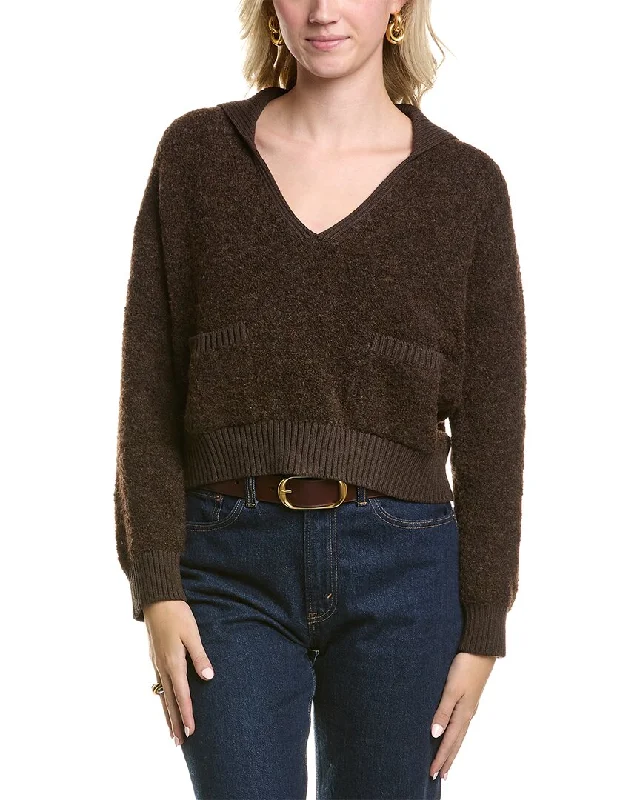 Turtleneck Pullover Sweater-Women's Lace Pullovers-Femme Society Boucle Sweater