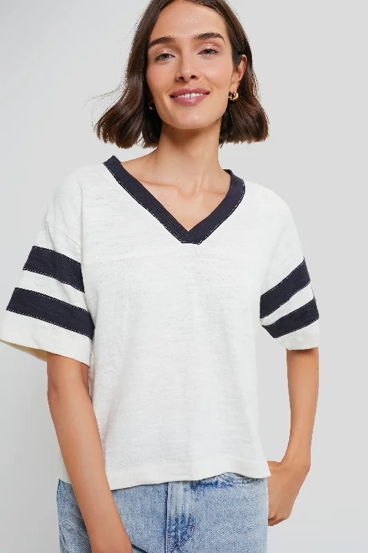 Long-sleeve Blouses & Shirts for cool weather-Phantom Varsity Sport Jersey Varsity Tee