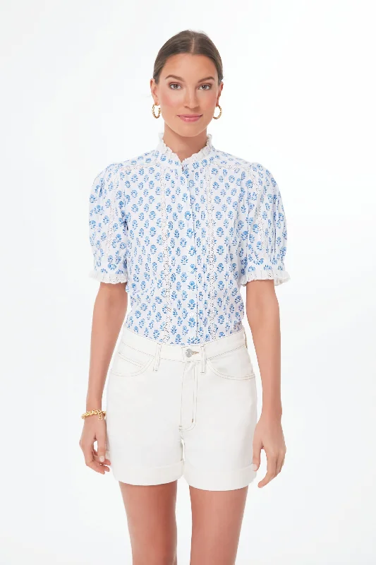 Printed Blouses & Shirts for summer fun-Sky Buta Vera Blouse