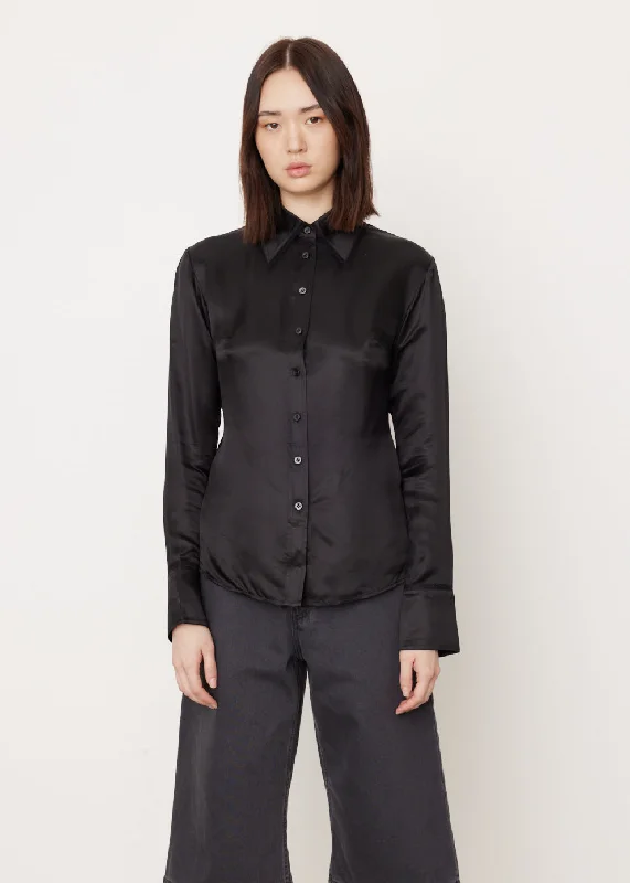 Work-appropriate Blouses & Shirts for women-Salviat Light Satin Blouse