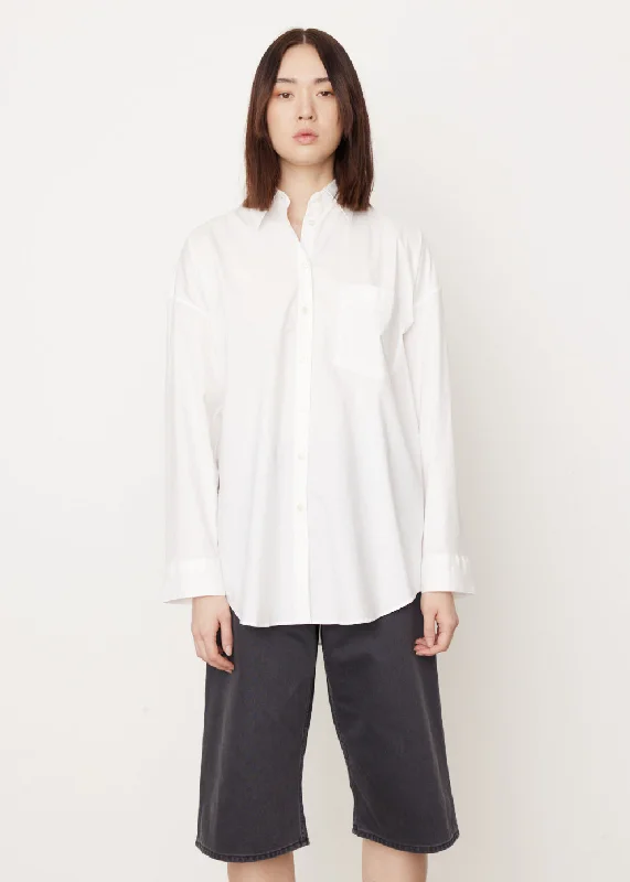 Blouses & Shirts for stylish winter looks-Sueli Cotton Poplin Shirt