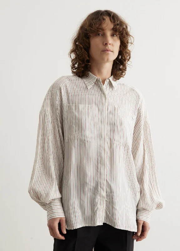 Blouses & Shirts with silk fabric-Warvol Shirt