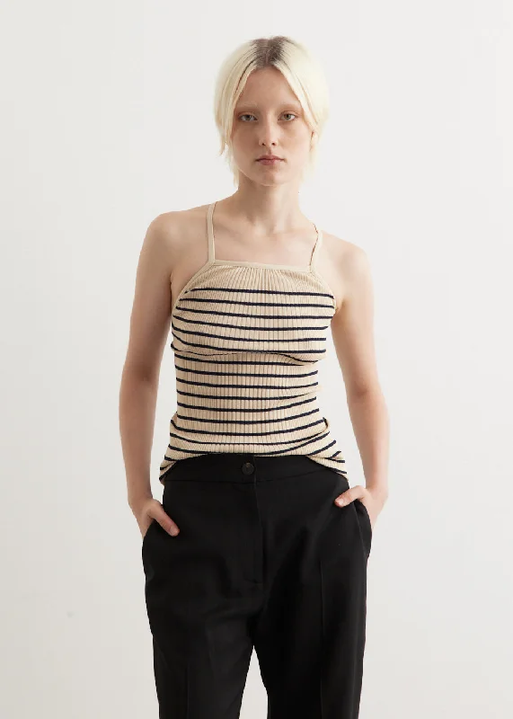 Sewing T Shirts-Halter Neck Sleeveless Knit