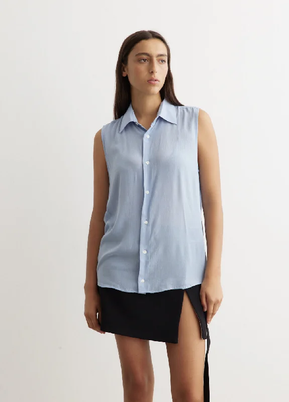 Blouses & Shirts with pleats for a polished look-AMI Sleeveless Shirt