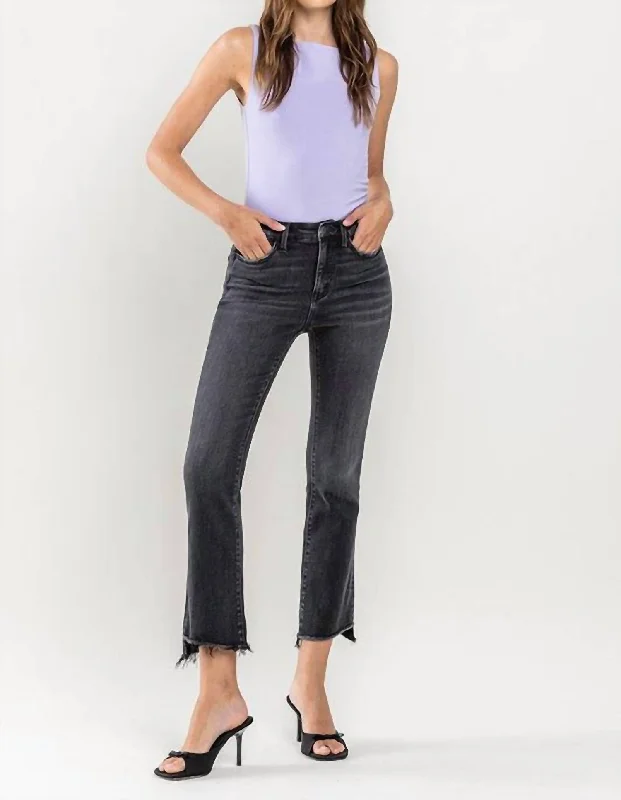 Comfortable Outdoor Pants-Women's Professional Pants-Crop Flare Jeans In Righteousness