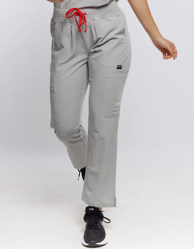 Pleated Pants-Women's Breathable Pants-Essential Multi-Pocket Scrub Pants - Tail Light