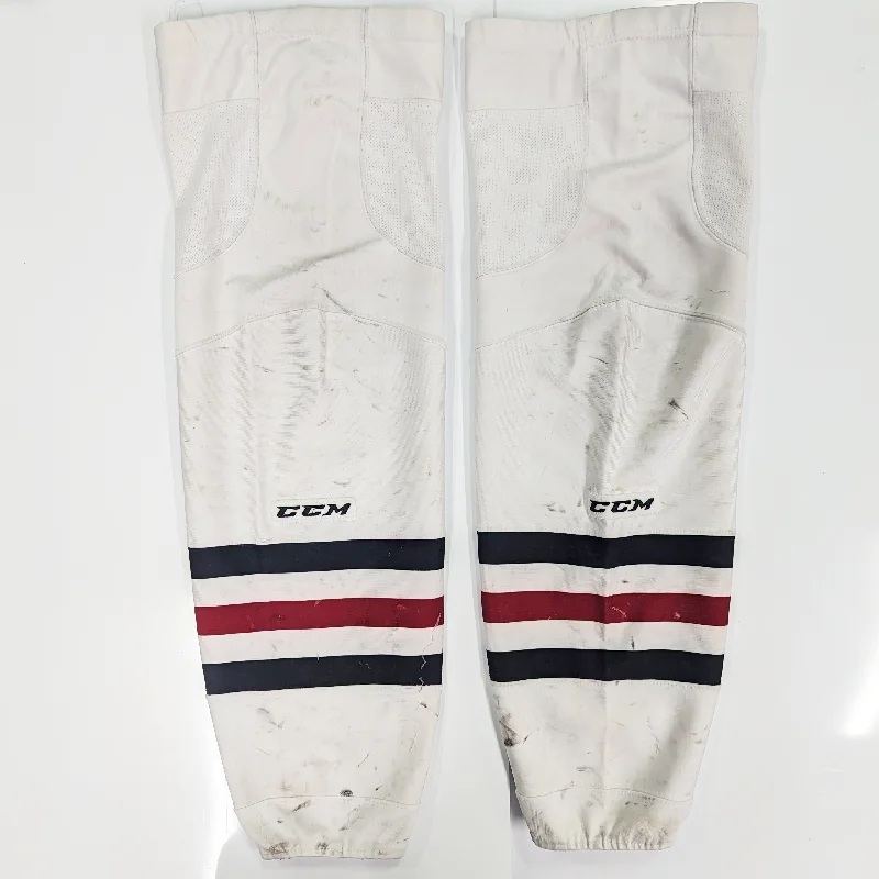 Adjustable Waistband Pants-Women's Side Zip Pants-OHL - Used CCM Hockey Socks (White/Red/Black)