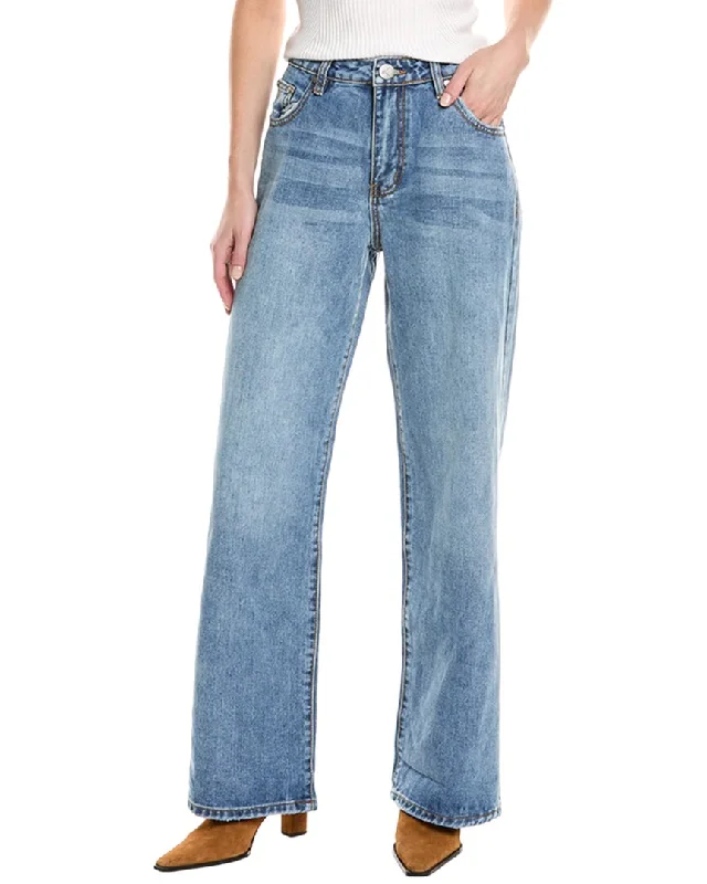 Comfy Wide-leg Pants-Women's Flare Leg Pants-One Teaspoon Jackson Hollywood Wide Leg Jean