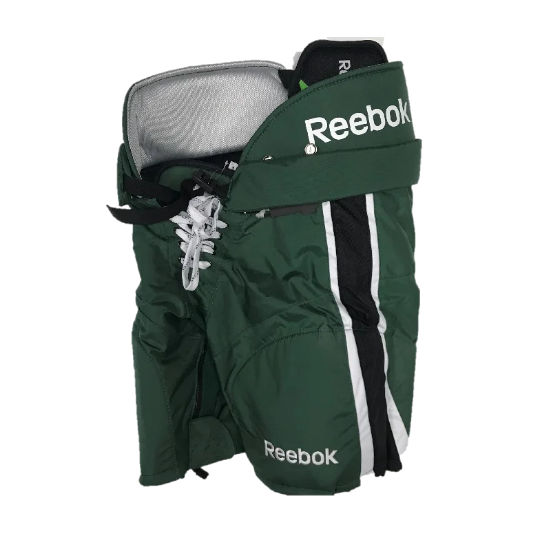 Easy Fit Jogger Pants-Women's Glen Plaid Pants-Reebok HP16K Pro Stock Hockey Pant - Green/Black/White - Youth/Senior