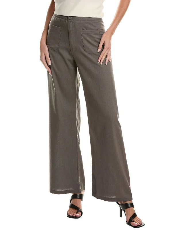 Wool Casual Pants-Women's Stylish Pants-REVERIEE Linen-Blend Pant