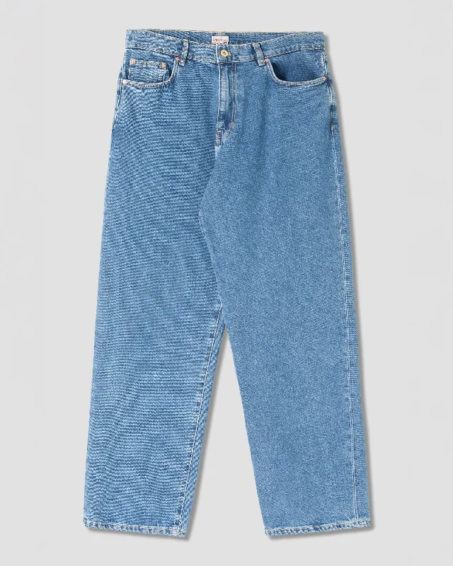 Loose Fit Pants-Women's Stretch Pants-Wide 5 Jean (Heavy Stone Wash Denim)