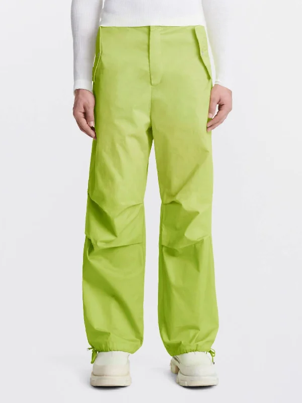 Straight Fit Pants-Women's Concert Pants-Sunfade Parachute Pant In Light Zest