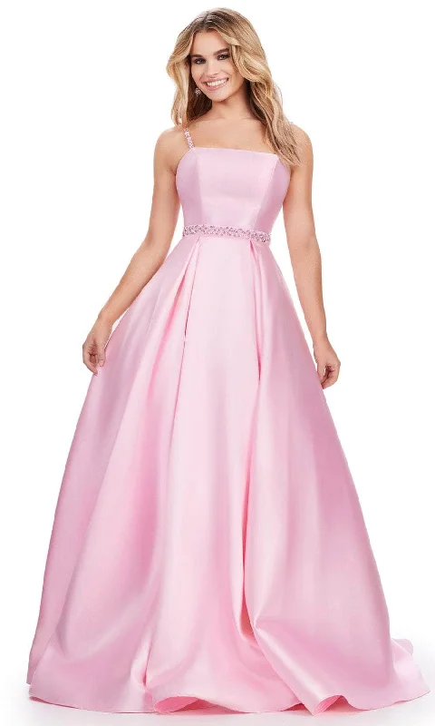 Evening Dress With a Regal Appeal -  Women's Pleated Evening Gowns-Ashley Lauren 11540 - Satin A-Line Prom Dress