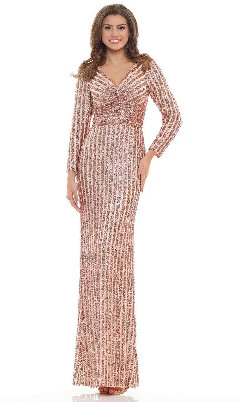 Evening Dress with Cape -  Women's Embroidered Evening Dresses-Colors Dress - Stripe Sequin Evening Gown G1042SL